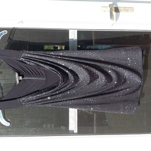 Rock & Republic sparkling sleeveless top with full zippered back